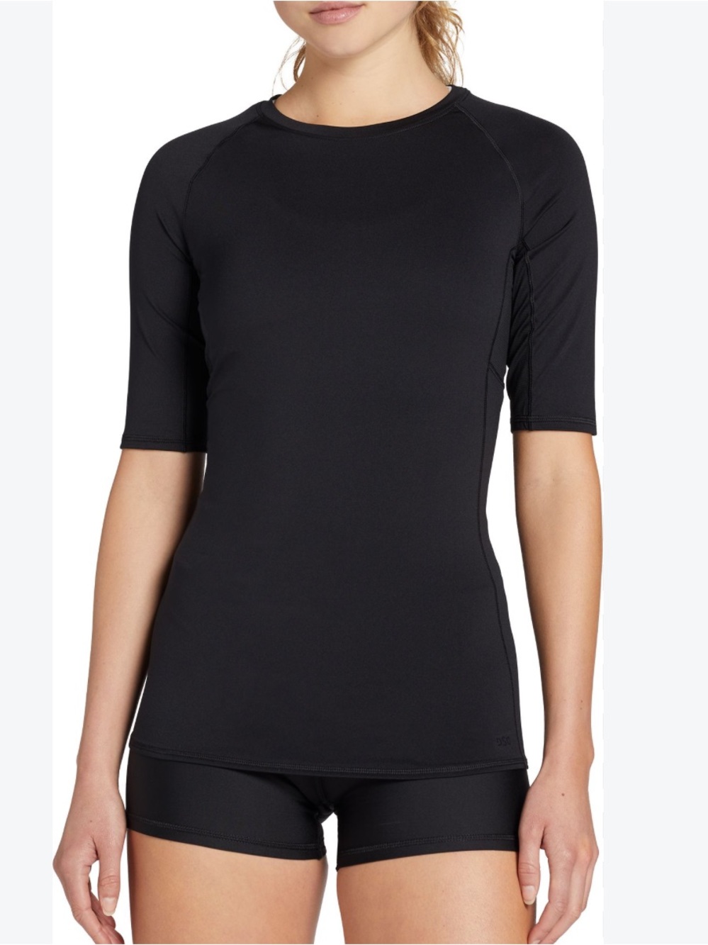 DSG Women’s Compression Half Sleeve Shirt Black Size S